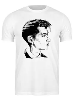 Заказать мужскую футболку в Москве. Футболка классическая Arctic Monkeys от mitia.zx@yandex.ru - готовые дизайны и нанесение принтов.