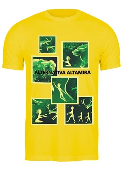 Заказать мужскую футболку в Москве. Футболка классическая Альтернативная Альтамира от ELENA ZHARINOVA - готовые дизайны и нанесение принтов.