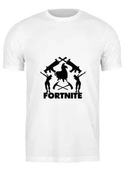 Заказать мужскую футболку в Москве. Футболка классическая Fortnite от THE_NISE  - готовые дизайны и нанесение принтов.