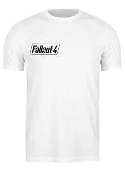 Заказать мужскую футболку в Москве. Футболка классическая Fallout 4 Logo от MKT - готовые дизайны и нанесение принтов.