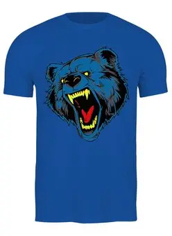 Заказать мужскую футболку в Москве. Футболка классическая Blue Bear от balden - готовые дизайны и нанесение принтов.