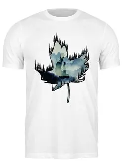 Заказать мужскую футболку в Москве. Футболка классическая Maple Snowboard от oneredfoxstore@gmail.com - готовые дизайны и нанесение принтов.