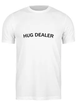 Заказать мужскую футболку в Москве. Футболка классическая Hug Dealer от Ксения Золотухина - готовые дизайны и нанесение принтов.