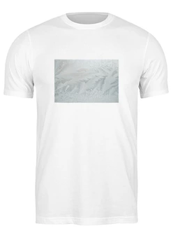 Заказать мужскую футболку в Москве. Футболка классическая Морозный узор от Anstey  - готовые дизайны и нанесение принтов.