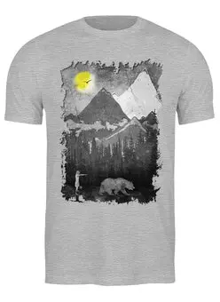 Заказать мужскую футболку в Москве. Футболка классическая From The Mountains от oneredfoxstore@gmail.com - готовые дизайны и нанесение принтов.