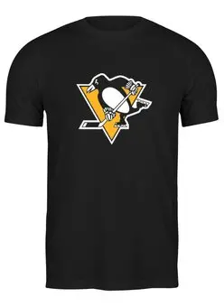 Заказать мужскую футболку в Москве. Футболка классическая Pittsburgh Penguins / NHL USA от KinoArt - готовые дизайны и нанесение принтов.