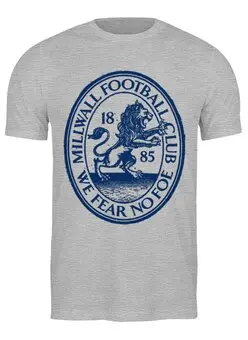 Заказать мужскую футболку в Москве. Футболка классическая Millwall We Fear No Foe от Millwall Supporters Club Russia - готовые дизайны и нанесение принтов.