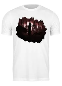 Заказать мужскую футболку в Москве. Футболка классическая In The Dark от oneredfoxstore@gmail.com - готовые дизайны и нанесение принтов.