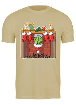 Заказать мужскую футболку в Москве. Футболка классическая Grinch  от T-shirt print  - готовые дизайны и нанесение принтов.