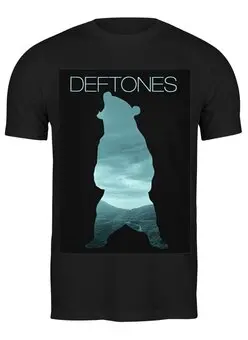 Заказать мужскую футболку в Москве. Футболка классическая deftones "teddy" от Роман Вакуленко - готовые дизайны и нанесение принтов.