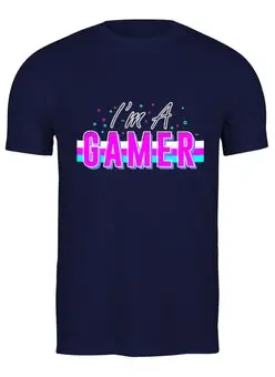 Заказать мужскую футболку в Москве. Футболка классическая Я геймер от Print design  - готовые дизайны и нанесение принтов.