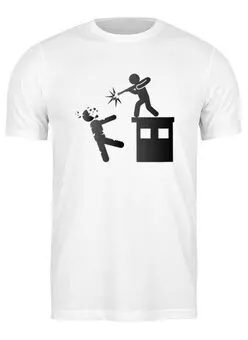 Заказать мужскую футболку в Москве. Футболка классическая Zombies от oneredfoxstore@gmail.com - готовые дизайны и нанесение принтов.