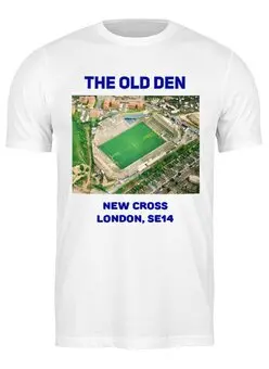 Заказать мужскую футболку в Москве. Футболка классическая The Old Den от Millwall Supporters Club Russia - готовые дизайны и нанесение принтов.