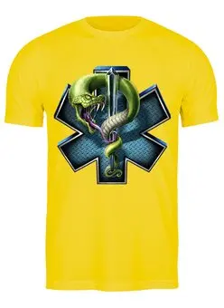 Заказать мужскую футболку в Москве. Футболка классическая Змея  от ПРИНТЫ ПЕЧАТЬ  - готовые дизайны и нанесение принтов.