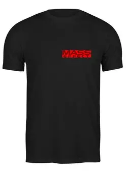 Заказать мужскую футболку в Москве. Футболка классическая Mass Effect от THE_NISE  - готовые дизайны и нанесение принтов.