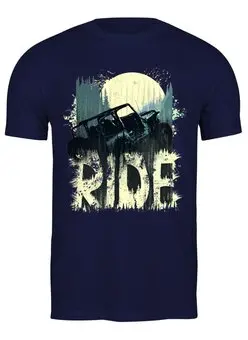 Заказать мужскую футболку в Москве. Футболка классическая Offroad от oneredfoxstore@gmail.com - готовые дизайны и нанесение принтов.