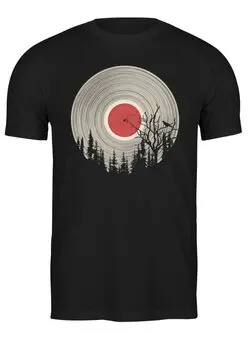 Заказать мужскую футболку в Москве. Футболка классическая Forest Vinyl от oneredfoxstore@gmail.com - готовые дизайны и нанесение принтов.