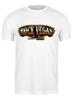 Заказать мужскую футболку в Москве. Футболка классическая Rock Vegas от Fedor - готовые дизайны и нанесение принтов.