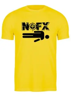 Заказать мужскую футболку в Москве. Футболка классическая Панк-группа NOFX от Pomidor - готовые дизайны и нанесение принтов.