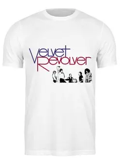 Заказать мужскую футболку в Москве. Футболка классическая Velvet revolver от Fedor - готовые дизайны и нанесение принтов.