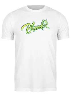 Заказать мужскую футболку в Москве. Футболка классическая  группа Blondie от Fedor - готовые дизайны и нанесение принтов.