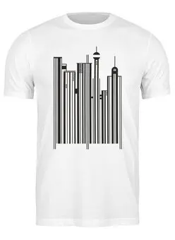 Заказать мужскую футболку в Москве. Футболка классическая Сити-код от master - готовые дизайны и нанесение принтов.