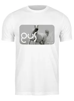 Заказать мужскую футболку в Москве. Футболка классическая Gus Gus от Григорий Михеев - готовые дизайны и нанесение принтов.