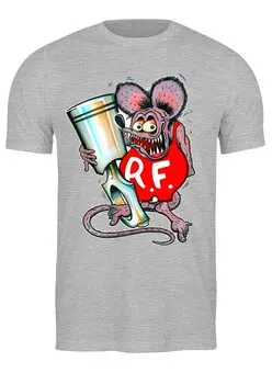 Заказать мужскую футболку в Москве. Футболка классическая Evil Mouse от Leichenwagen - готовые дизайны и нанесение принтов.
