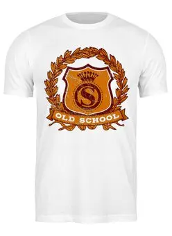 Заказать мужскую футболку в Москве. Футболка классическая Old School Style от Leichenwagen - готовые дизайны и нанесение принтов.