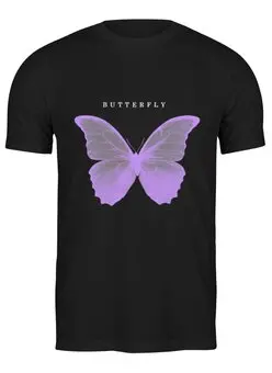 Заказать мужскую футболку в Москве. Футболка классическая butterfly от print.io  - готовые дизайны и нанесение принтов.