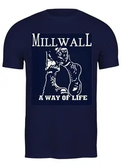 Заказать мужскую футболку в Москве. Футболка классическая Millwall a Way of Life от Millwall Supporters Club Russia - готовые дизайны и нанесение принтов.