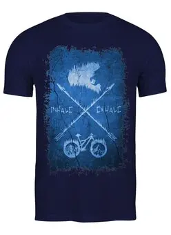 Заказать мужскую футболку в Москве. Футболка классическая Inhale Exhale от oneredfoxstore@gmail.com - готовые дизайны и нанесение принтов.