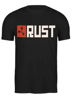 Заказать мужскую футболку в Москве. Футболка классическая Rust. The computer game от Егор - готовые дизайны и нанесение принтов.