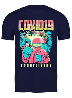 Заказать мужскую футболку в Москве. Футболка классическая ☣ Coronavirus ☣ от balden - готовые дизайны и нанесение принтов.