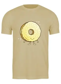 Заказать мужскую футболку в Москве. Футболка классическая Пончик (Donut) от coolmag - готовые дизайны и нанесение принтов.