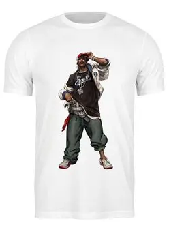 Заказать мужскую футболку в Москве. Футболка классическая Гангстер - Gangster от qwere - готовые дизайны и нанесение принтов.