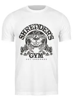 Заказать мужскую футболку в Москве. Футболка классическая Get Shredded от skynatural - готовые дизайны и нанесение принтов.