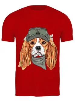 Заказать мужскую футболку в Москве. Футболка классическая Собака от Ирина - готовые дизайны и нанесение принтов.