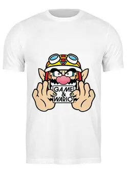 Заказать мужскую футболку в Москве. Футболка классическая Марио от YellowCloverShop - готовые дизайны и нанесение принтов.