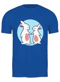 Заказать мужскую футболку в Москве. Футболка классическая Кроличья любовь от skynatural - готовые дизайны и нанесение принтов.
