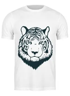 Заказать мужскую футболку в Москве. Футболка классическая Тигр  от acidhouses - готовые дизайны и нанесение принтов.