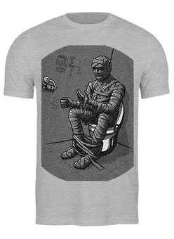 Заказать мужскую футболку в Москве. Футболка классическая Mummy от Mily - готовые дизайны и нанесение принтов.