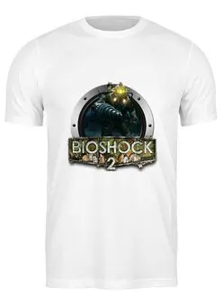 Заказать мужскую футболку в Москве. Футболка классическая BioShock от THE_NISE  - готовые дизайны и нанесение принтов.