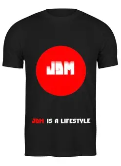 Заказать мужскую футболку в Москве. Футболка классическая jdm style от troyaperformans@mail.ru - готовые дизайны и нанесение принтов.