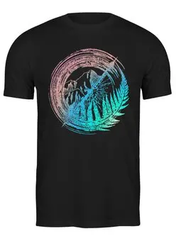 Заказать мужскую футболку в Москве. Футболка классическая Fern Travel от oneredfoxstore@gmail.com - готовые дизайны и нанесение принтов.