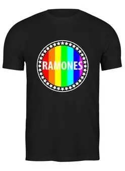 Заказать мужскую футболку в Москве. Футболка классическая Ramones от kolok - готовые дизайны и нанесение принтов.