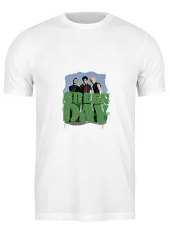 Заказать мужскую футболку в Москве. Футболка классическая Популярная панк-группа "Green Day" от shinko - готовые дизайны и нанесение принтов.