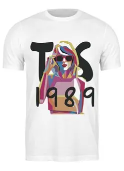 Заказать мужскую футболку в Москве. Футболка классическая Taylor Swift от cherdantcev - готовые дизайны и нанесение принтов.