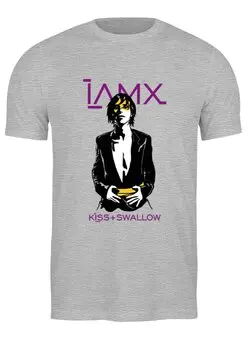 Заказать мужскую футболку в Москве. Футболка классическая IAMX / Kiss And Swallow от OEX design - готовые дизайны и нанесение принтов.