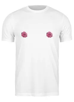 Заказать мужскую футболку в Москве. Футболка классическая Две розы от solariren - готовые дизайны и нанесение принтов.